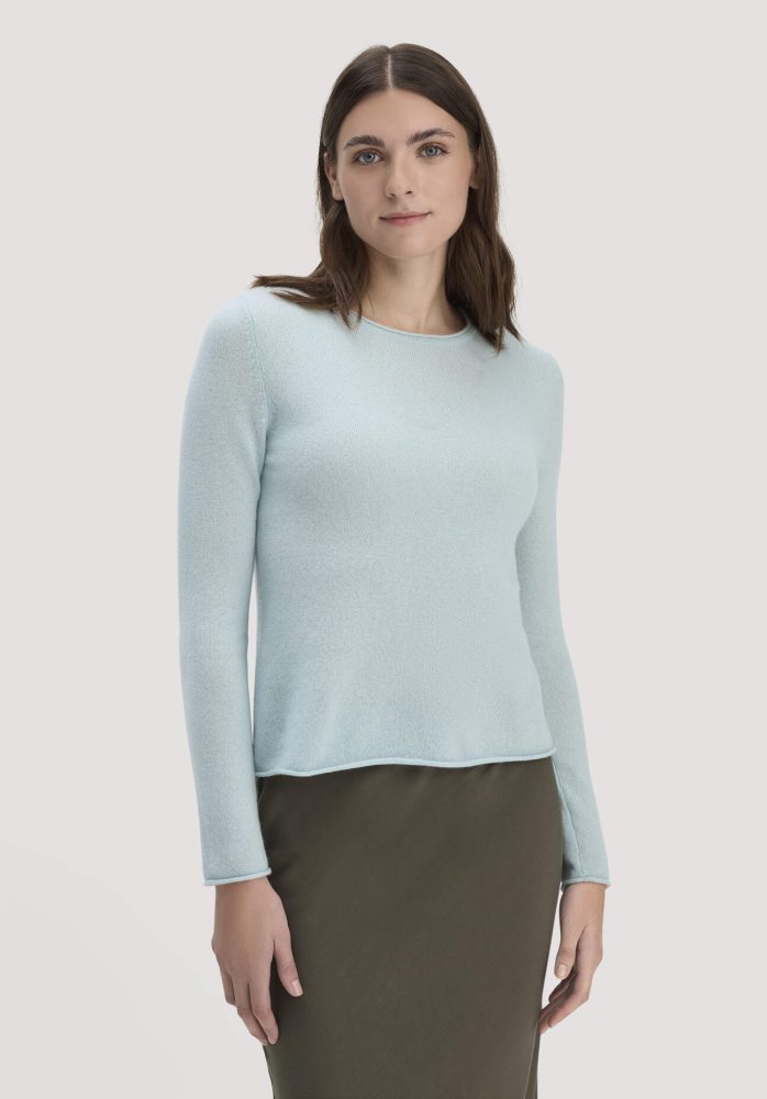 hessnatur Damen FTC × HESSNATUR Pullover Regular aus Cashmere - grün GrösseXS