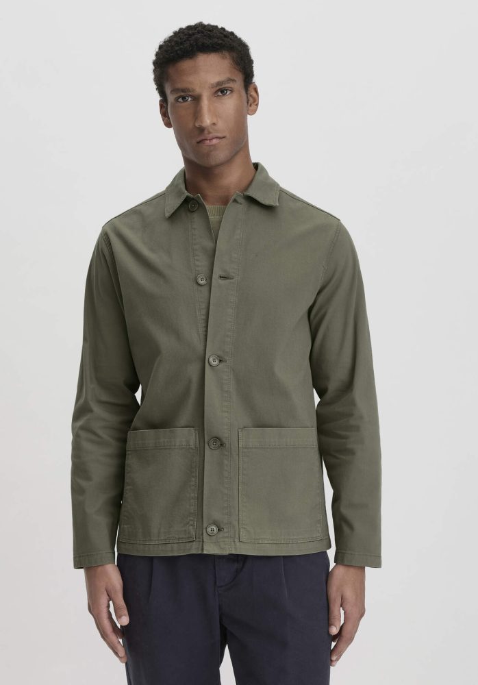 hessnatur Herren Casual Blazer Regular aus Bio-Baumwolle - grün Grösse46