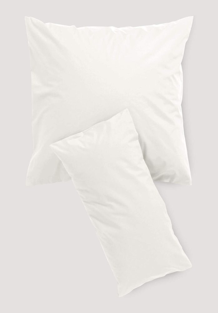 hessnatur Satin Kissenbezug aus Bio-Baumwolle - weiß - Größe 40x80 cm