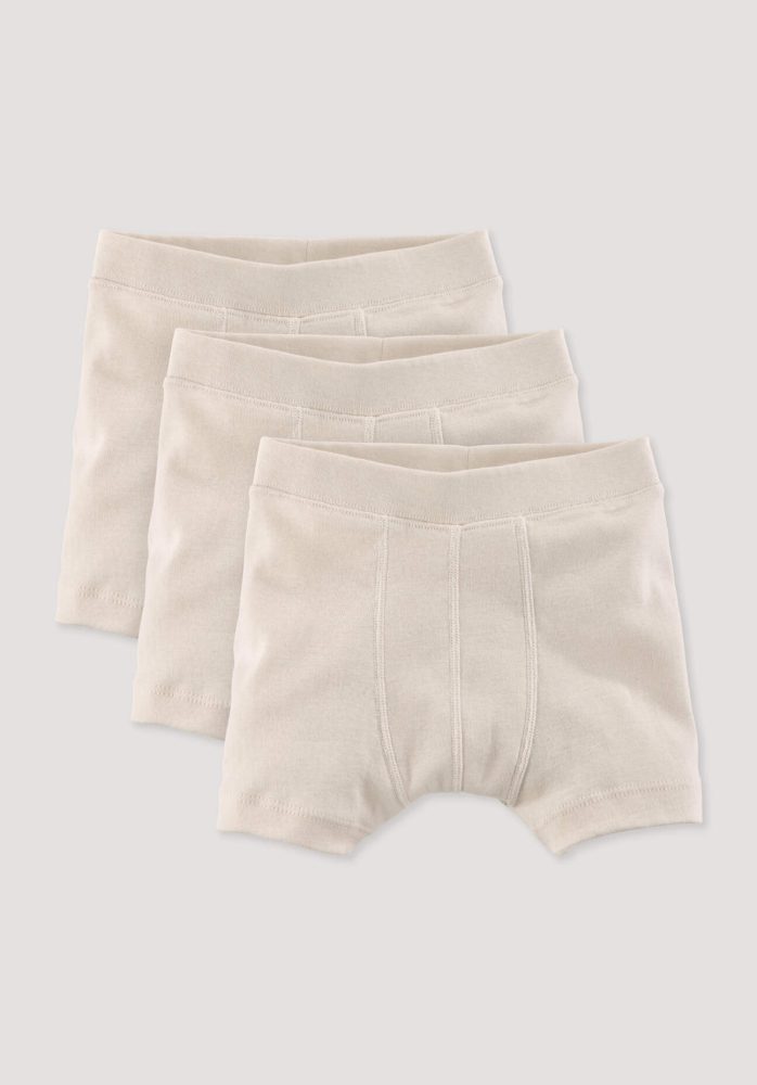 hessnatur Kinder Jungen Pants Regular Cut aus Bio-Baumwolle - naturfarben Grösse134/140
