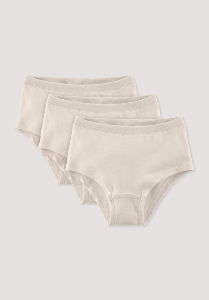 hessnatur Kinder Mädchen Panty Regular Cut aus Bio-Baumwolle - naturfarben Grösse134/140