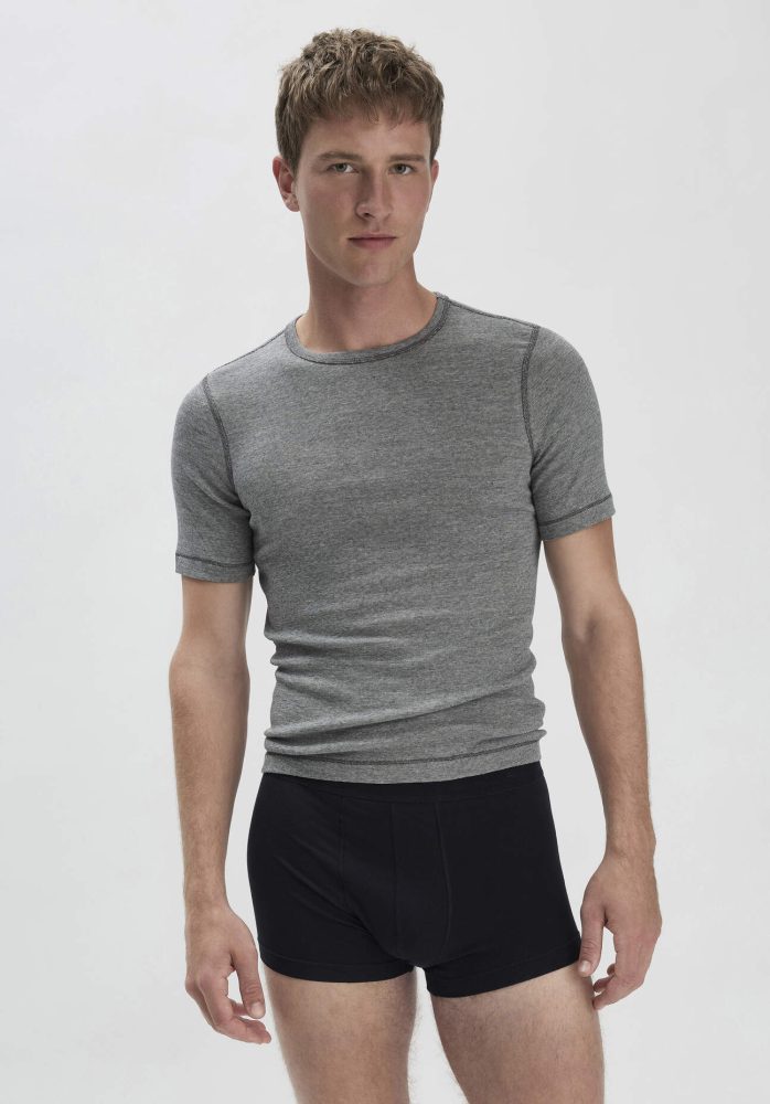 hessnatur Herren Pants Regular Cut COTTON MIX aus Bio-Baumwolle - schwarz Grösse4 = S