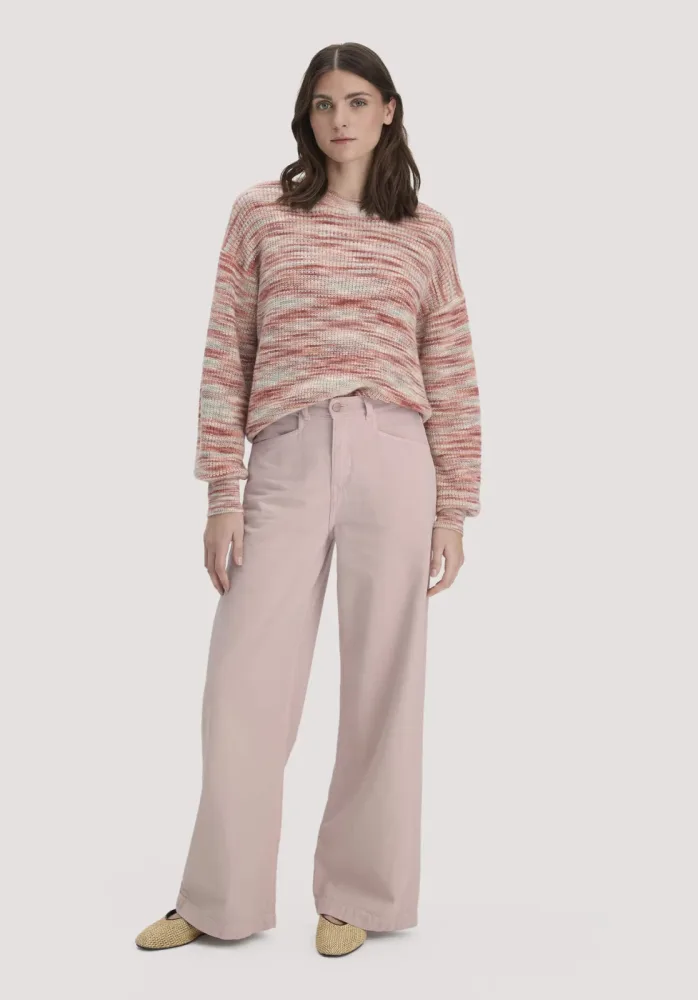 hessnatur Damen Jeans VONNA Super Wide Leg aus Bio-Baumwolle mit TENCEL? Lyocell - rosa - Größe 28/34