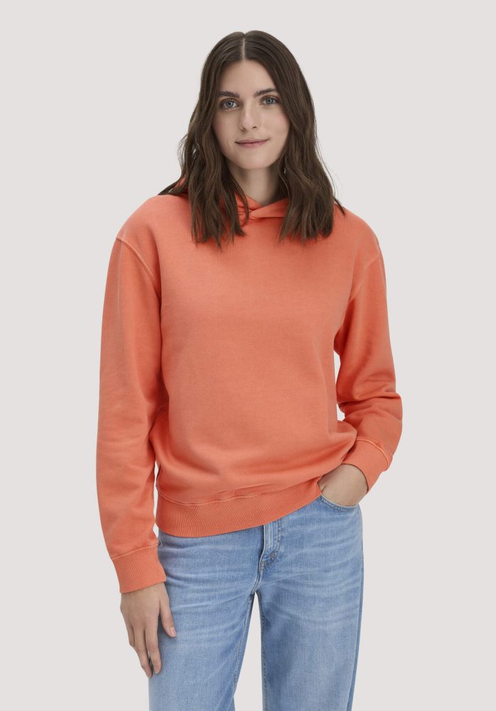 hessnatur Damen Sweathoodie Relaxed aus Bio-Baumwolle - orange GrösseM