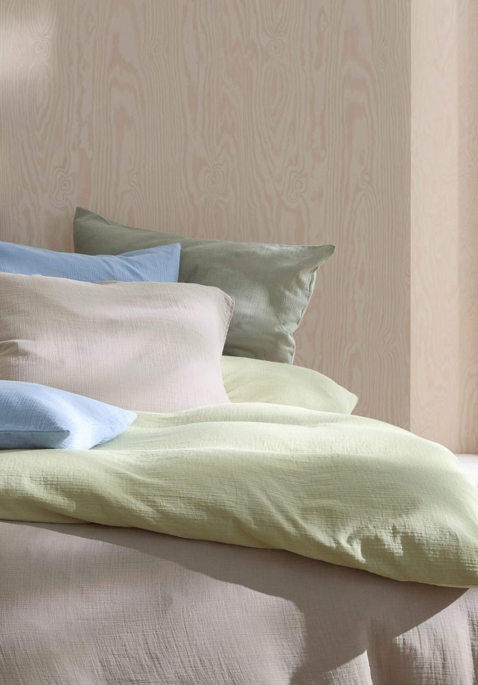 hessnatur Musselin Bettwäsche-Set aus Bio-Baumwolle - beige Grösse135x200 / 40x80 cm