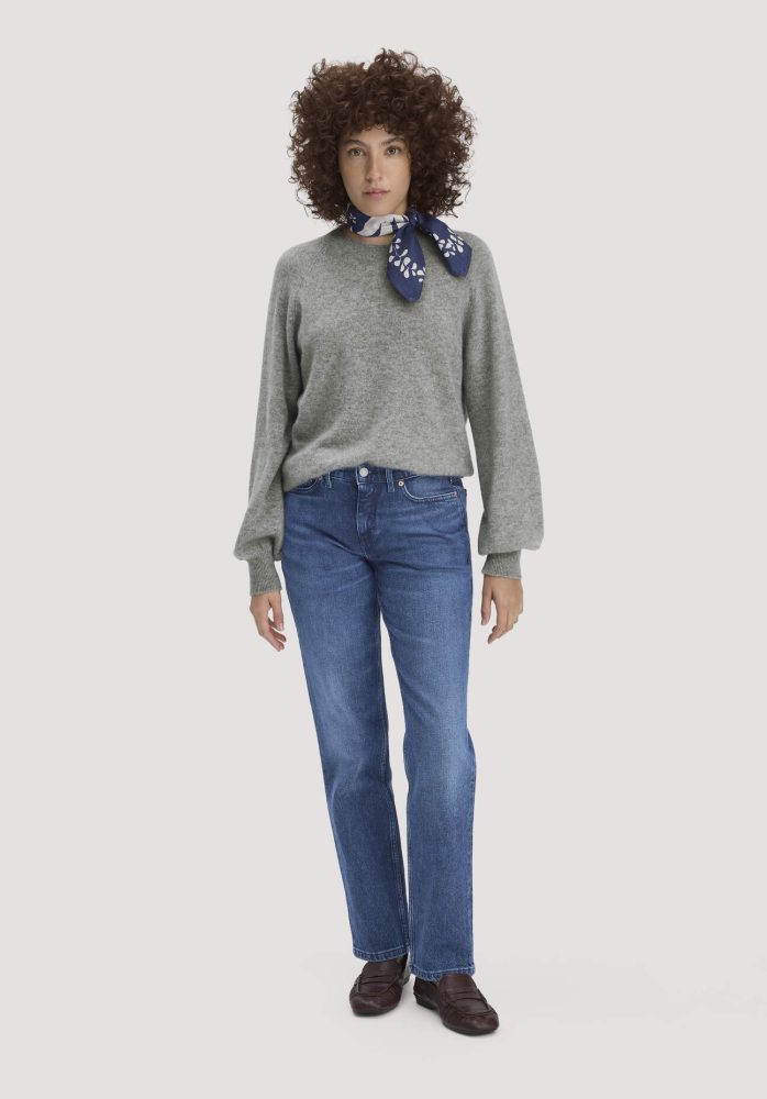 hessnatur Damen Jeans MARIE Straight aus Bio-Denim - blau Grösse32/30