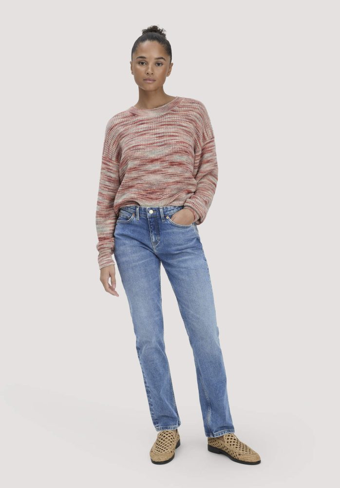 hessnatur Damen Jeans MARIE Straight aus Bio-Denim - blau Grösse27/30