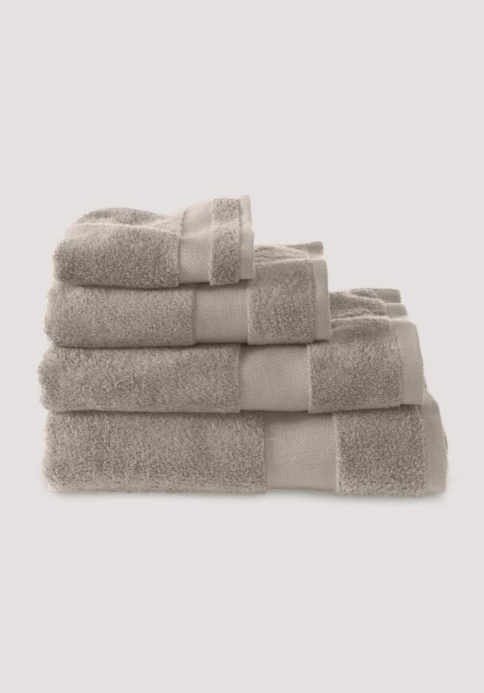 hessnatur Frottier Handtuch aus Bio-Baumwolle - beige Grösse30x50 cm
