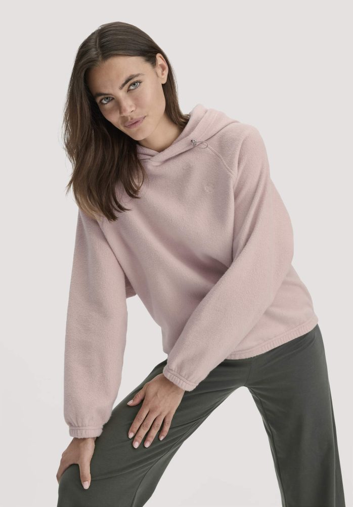 hessnatur Loungewear Softfleece Hoodie Oversize ACTIVE COMFORT aus Bio-Baumwolle - lila GrösseS