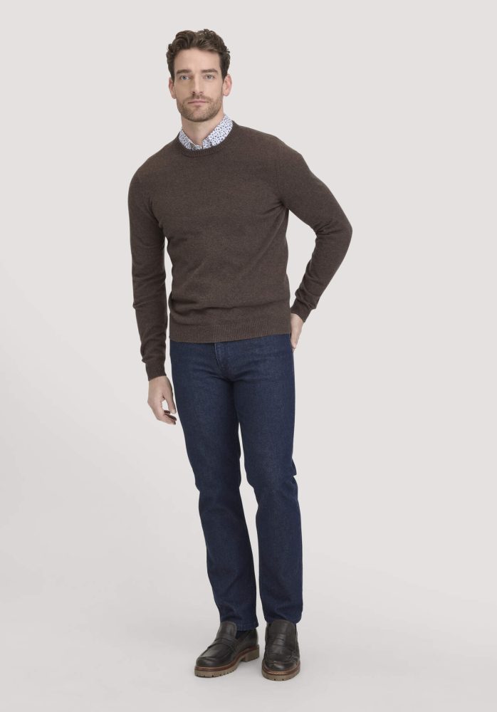 hessnatur Herren Loafer aus chromfrei gegerbtem Leder - braun Grösse41