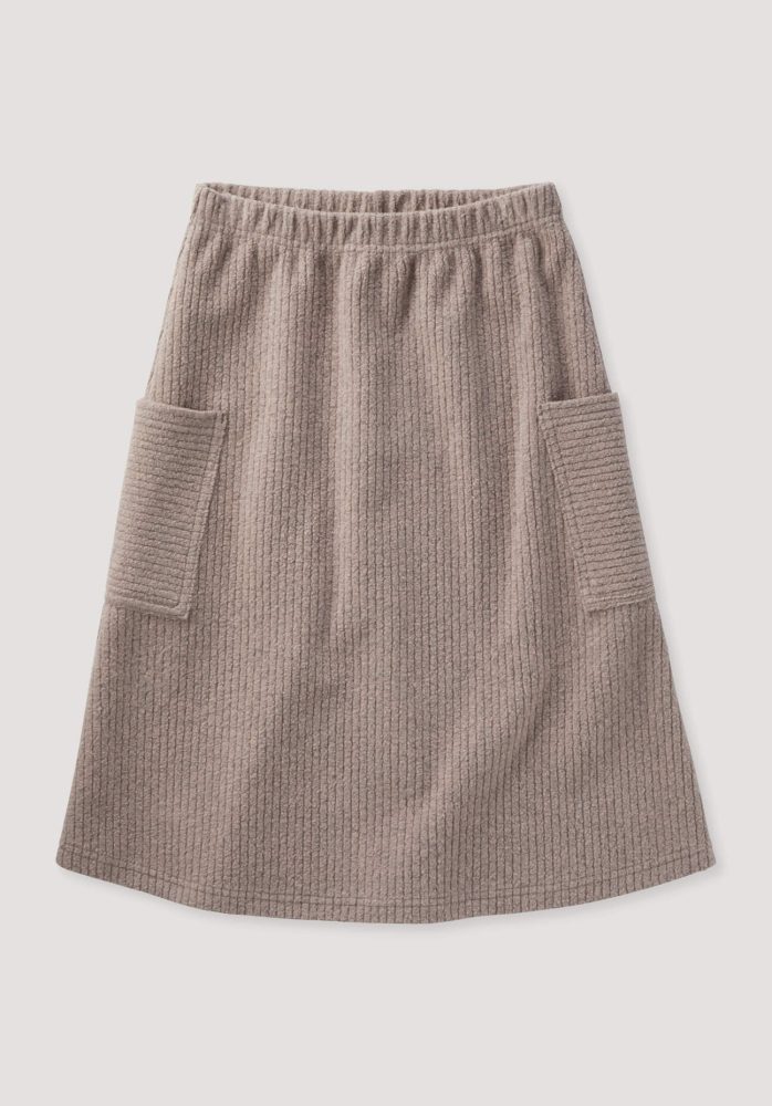 hessnatur Kinder Fleece Rock BETTER RECYCLING aus Bio-Baumwolle - orange Grösse122/128