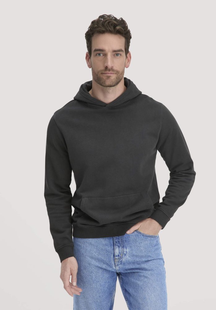 hessnatur Herren Sweathoodie Relaxed aus Bio-Baumwolle - grau Grösse50