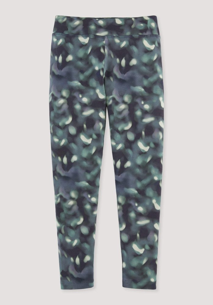 hessnatur Kinder Leggings aus Bio-Baumwolle - blau Grösse110/116