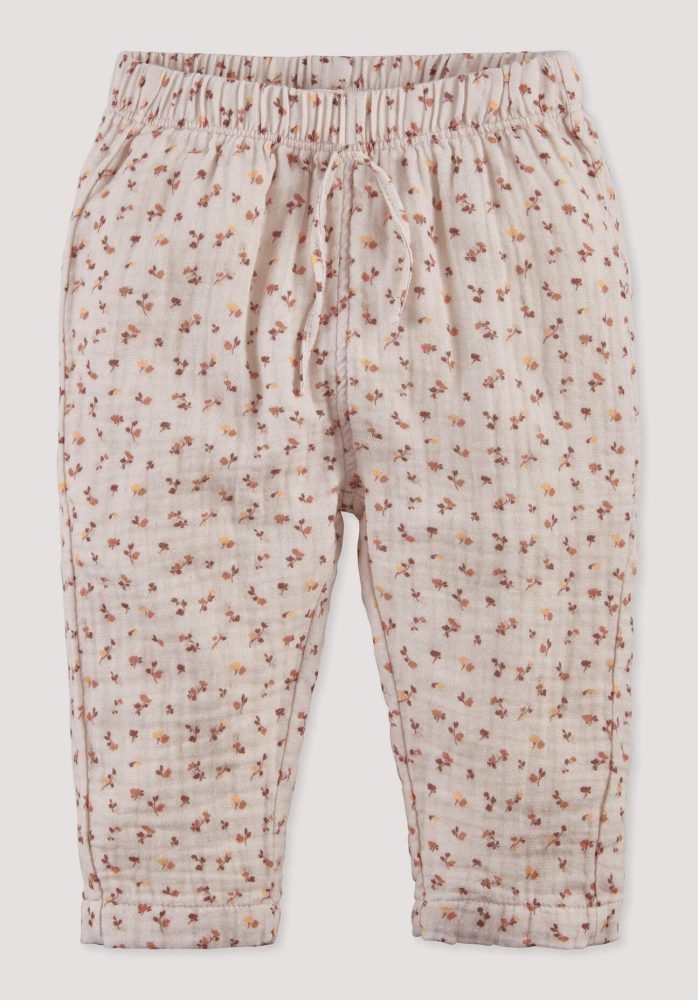 hessnatur Baby Musselin Hose aus Bio-Baumwolle - orange Grösse98/104