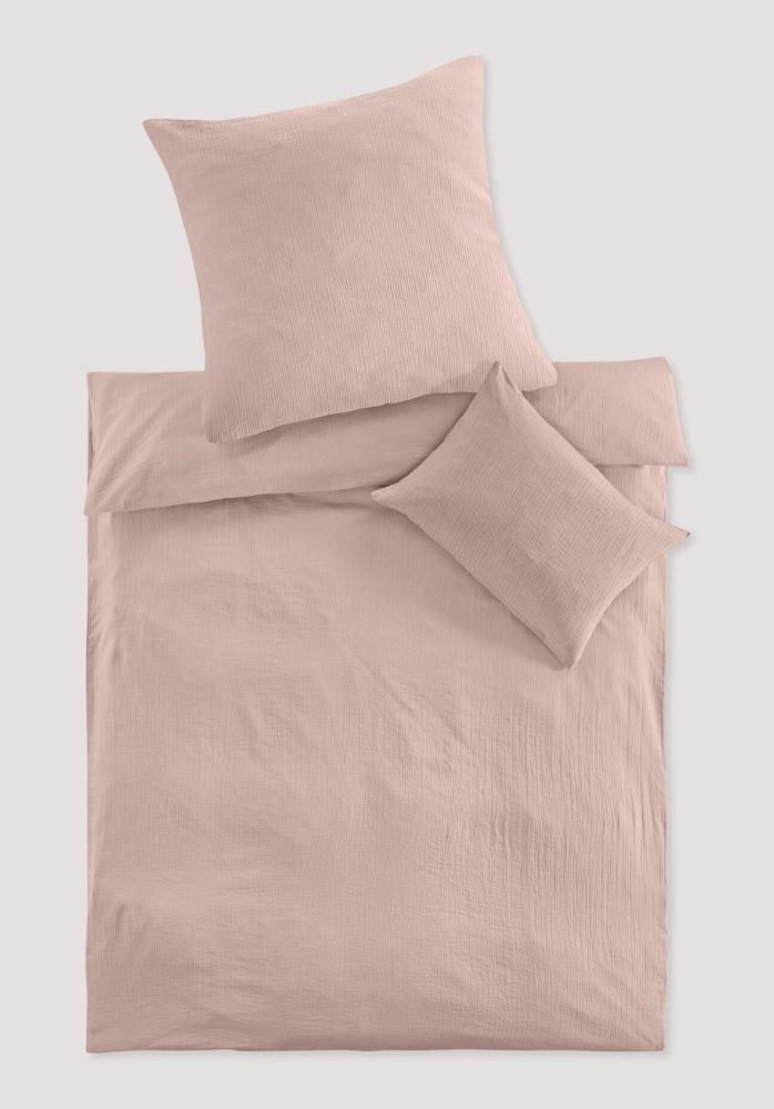 hessnatur Baby Musselin Bettwäsche aus Bio-Baumwolle - rosa Grösse100x135 / 40x60 cm