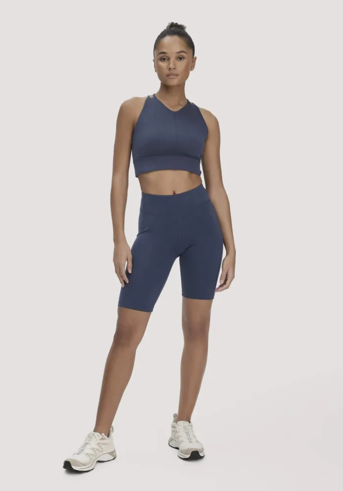 hessnatur Loungewear Shorts Fitted ACTIVE LIGHT aus Bio-Baumwolle - blau GrösseXS/k