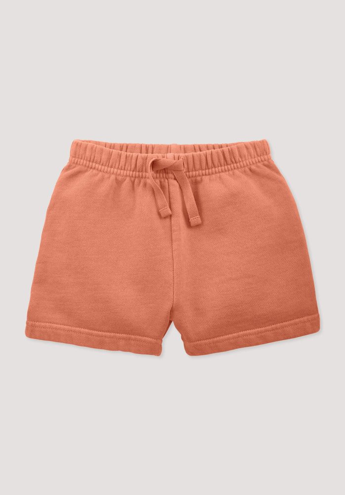 hessnatur Baby Sweatshorts BETTER RECYCLING aus Bio-Baumwolle - orange Grösse62/68