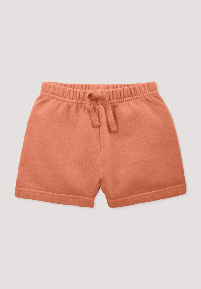 hessnatur Baby Sweatshorts BETTER RECYCLING aus Bio-Baumwolle - orange Grösse74/80