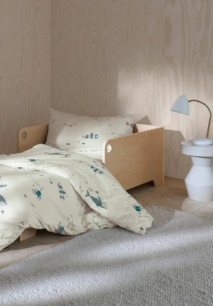 hessnatur Baby Jersey Bettwäsche aus Bio-Baumwolle - weiß Grösse100x135 / 40x60 cm