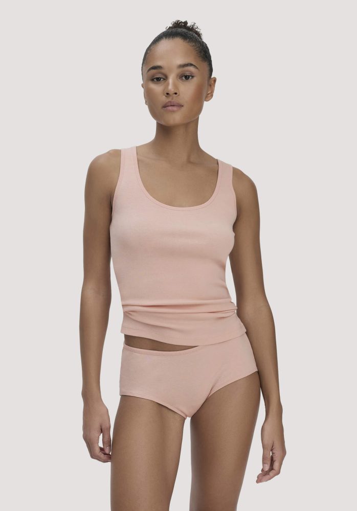hessnatur Damen Panty Regular Cut PURE COTTON aus Bio-Baumwolle - rosa Grösse46