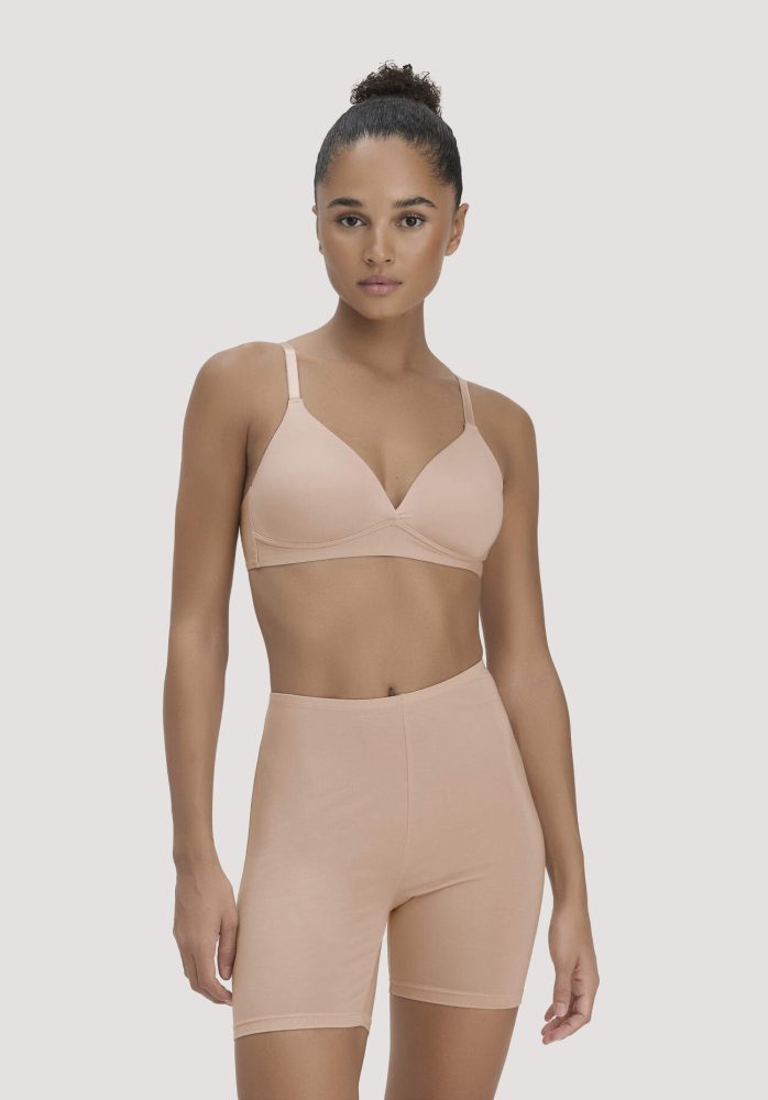 hessnatur Damen Shorts High Waist PURE FLOW aus TENCEL™ Modal - rosa Grösse48