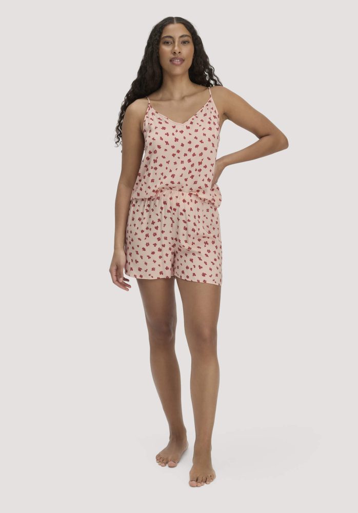 hessnatur Damen Schlafshorts PURE LUX aus LENZING™ ECOVERO™ - orange Grösse36