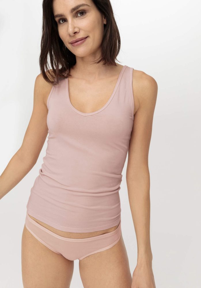 hessnatur Damen Slip aus Bio-Baumwolle mit TENCEL™ Modal - rosa Grösse48
