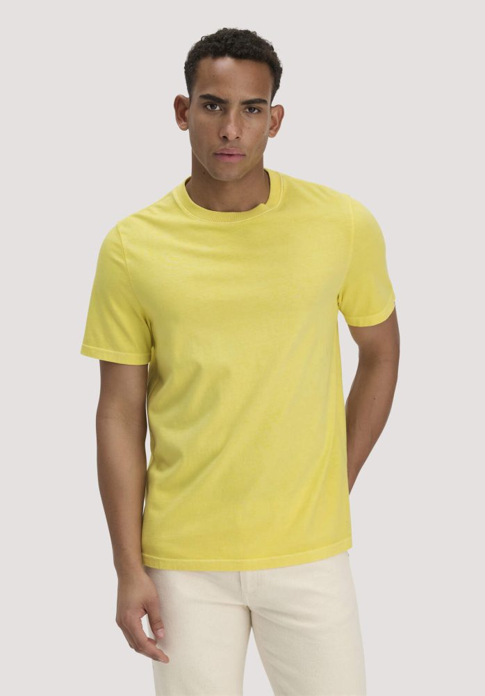hessnatur Herren Heavy Jersey Shirt Relaxed aus Bio-Baumwolle - gelb Grösse48