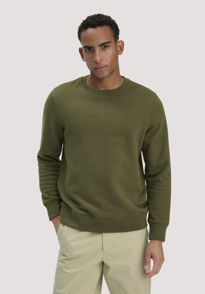 hessnatur Herren Sweatshirt Regular BETTERRECYCLING aus Bio-Baumwolle - grün GrösseM