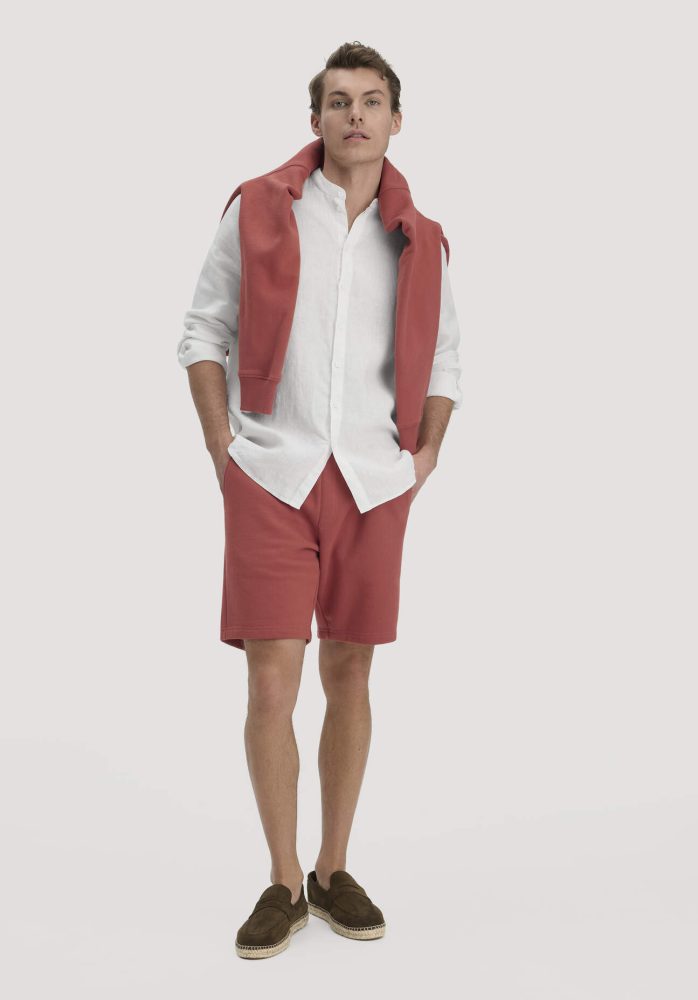 hessnatur Herren Sweat Shorts TRIAS Relaxed BETTER RECYCLING aus Bio-Baumwolle - braun GrösseM