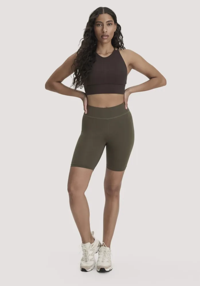 hessnatur Loungewear Shorts Fitted ACTIVE LIGHT aus Bio-Baumwolle - grün - Größe XL/k
