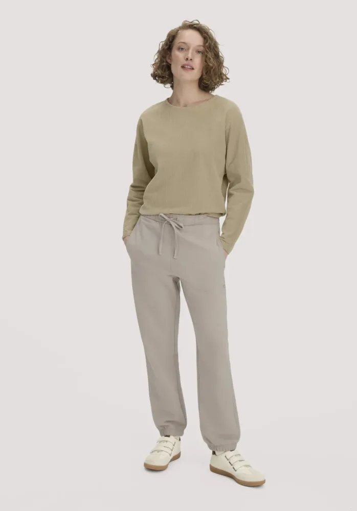 hessnatur Loungewear Sweathose Relaxed ACTIVE LIGHT aus Bio-Baumwolle mit recycelter Baumwolle - beige - Größe XS