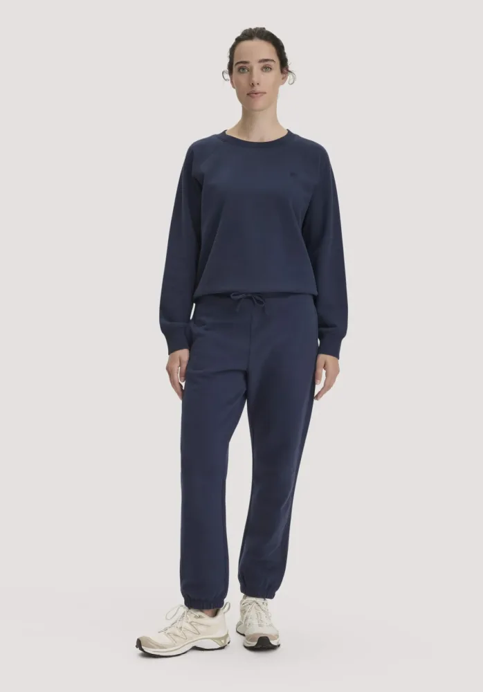 hessnatur Loungewear Sweathose Relaxed ACTIVE LIGHT aus Bio-Baumwolle mit recycelter Baumwolle - blau - Größe S