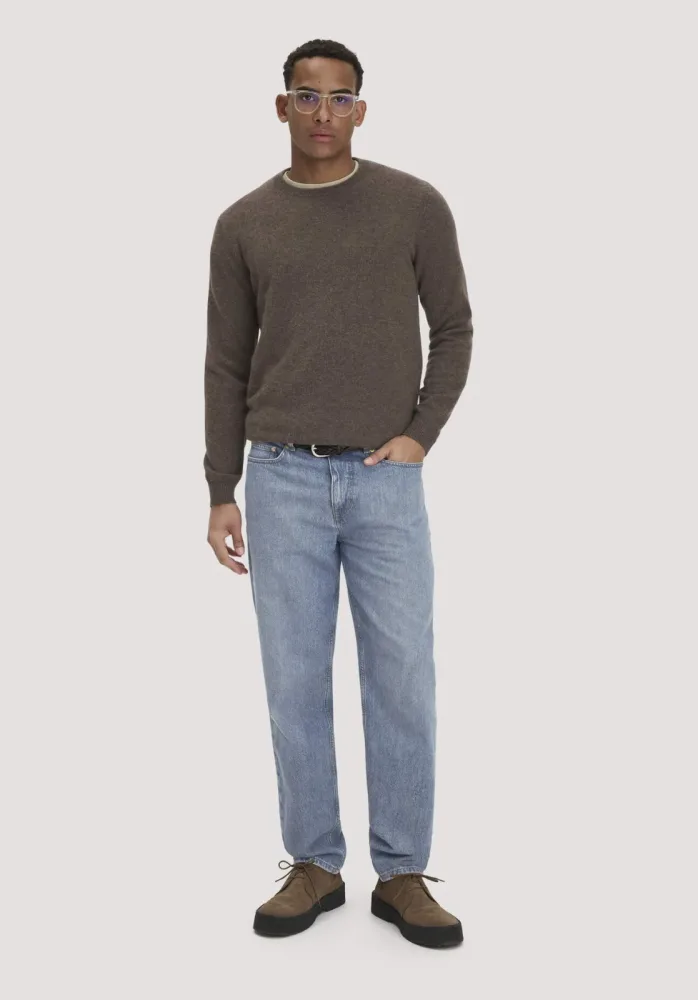 hessnatur Herren Jeans MADS Relaxed aus Bio-Denim mit recycelter Baumwolle - blau - Größe 32/32