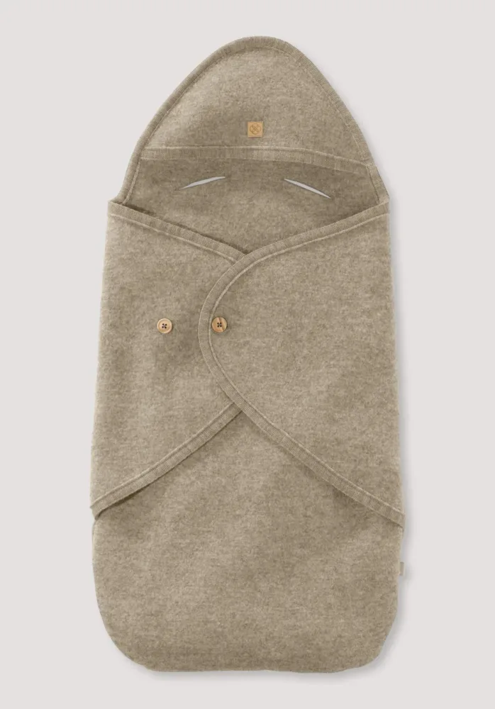 hessnatur Baby Walksack aus Bio-Merinowolle - beige - Größe 76 cm