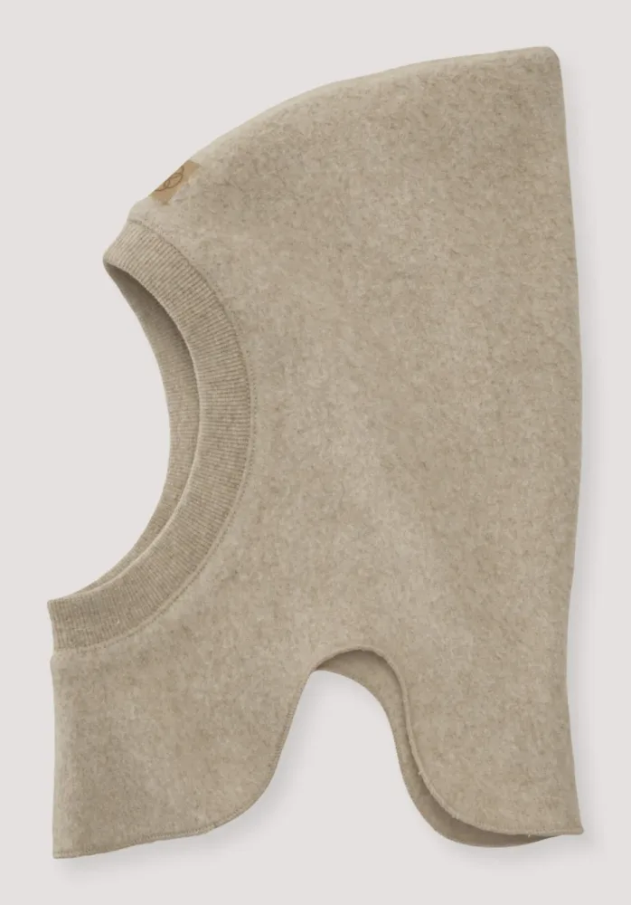 hessnatur Baby Softfleece Mütze aus Bio-Baumwolle - beige - Größe 41/43