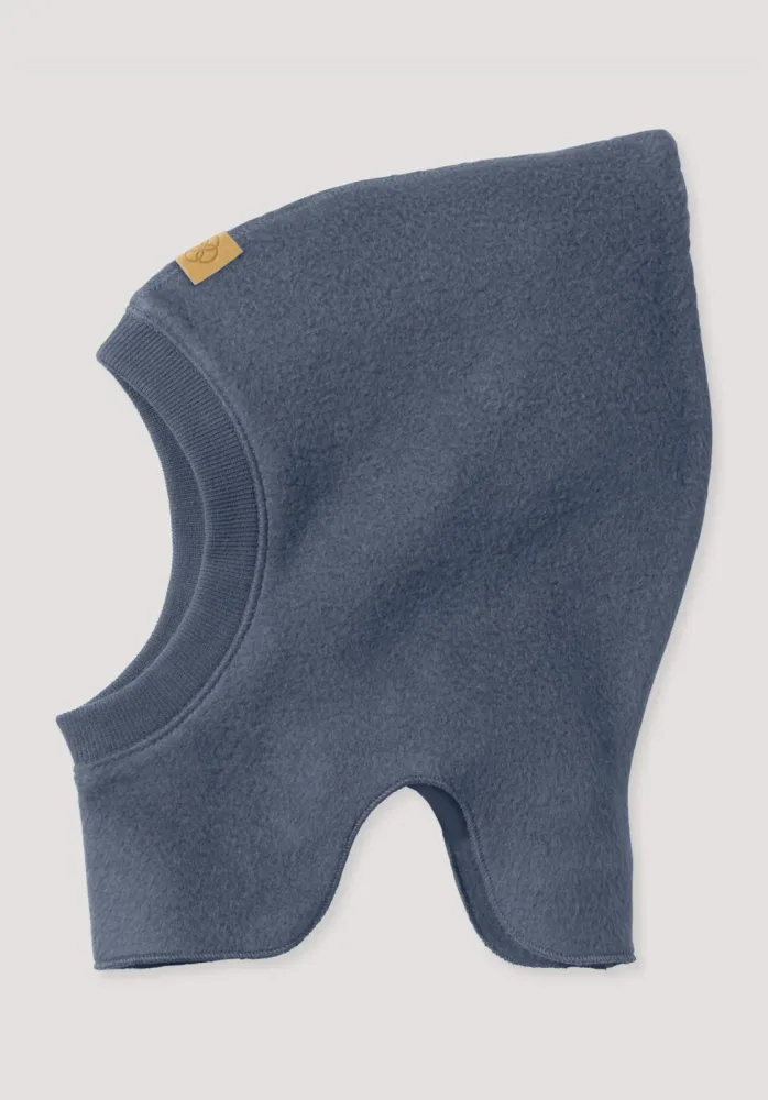 hessnatur Baby Softfleece Mütze aus Bio-Baumwolle - blau - Größe 41/43