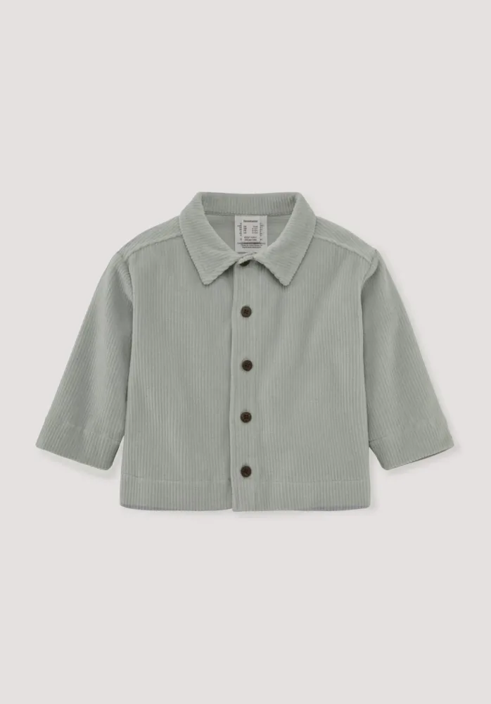 hessnatur Baby Cord-Jacke Mini Boho aus Bio-Baumwolle - blau - Größe 74/80