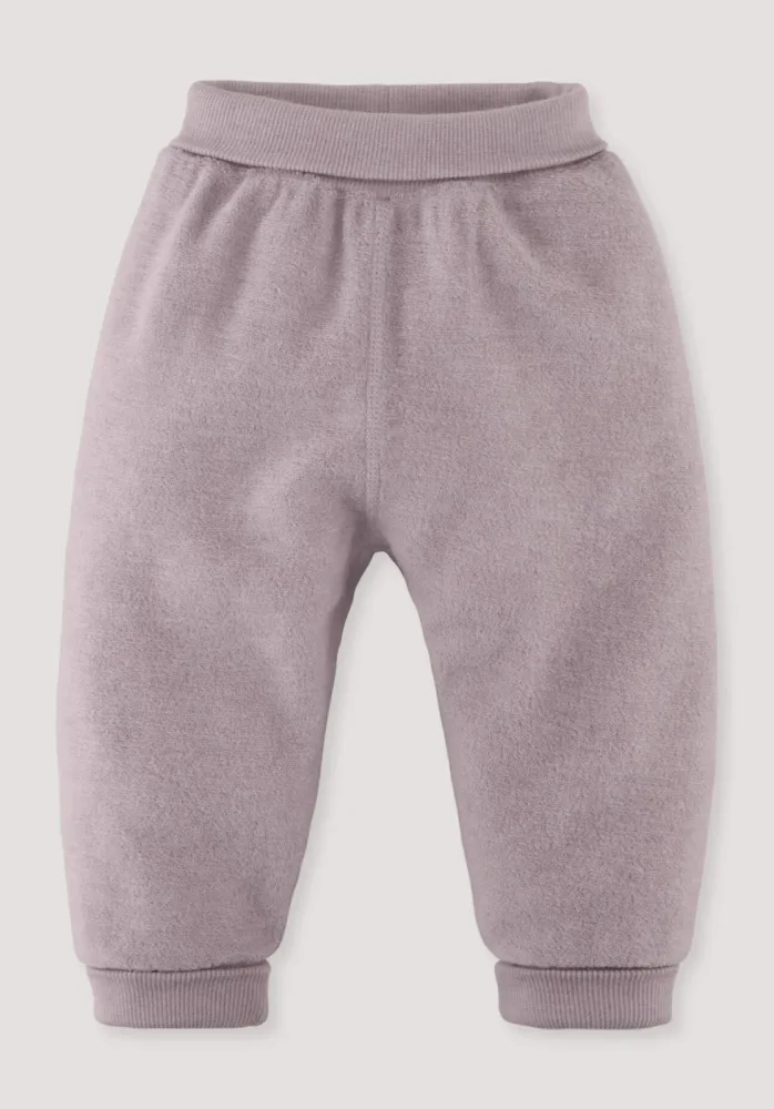 hessnatur Baby Wollfrottee Hose aus Bio-Merinowolle - rosa - Größe 98/104