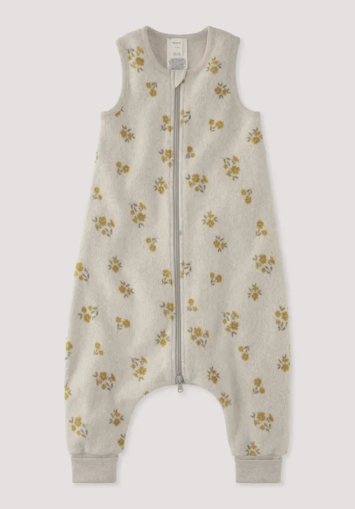 hessnatur Baby Fleece Schlafsack aus Bio-Baumwolle - beige - Größe 82cm