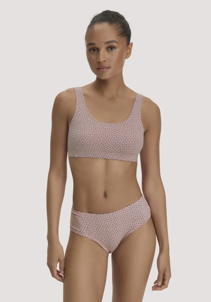 hessnatur Damen Panty Regular Cut im 3er-Pack COTTON FEEL aus Bio-Baumwolle - braun - Größe 42