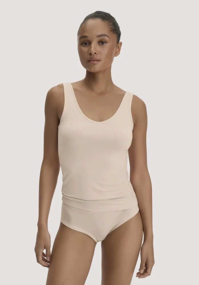 hessnatur Damen V-Neck Tanktop PURE SENSE aus TENCEL? Modal - rosa - Größe 36