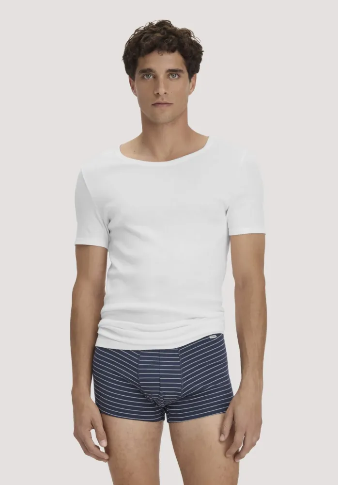 hessnatur Herren Pants Regular Cut im 3er-Pack COTTON MIX aus Bio-Baumwolle - blau - Größe 5 = M