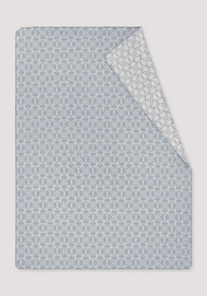hessnatur Plaid SELKE aus Bio-Baumwolle - grau - Größe 150x200 cm