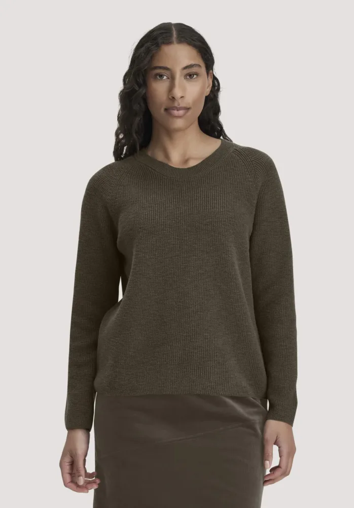 hessnatur Damen Pullover Relaxed aus Bio-Baumwolle - grün - Größe XL