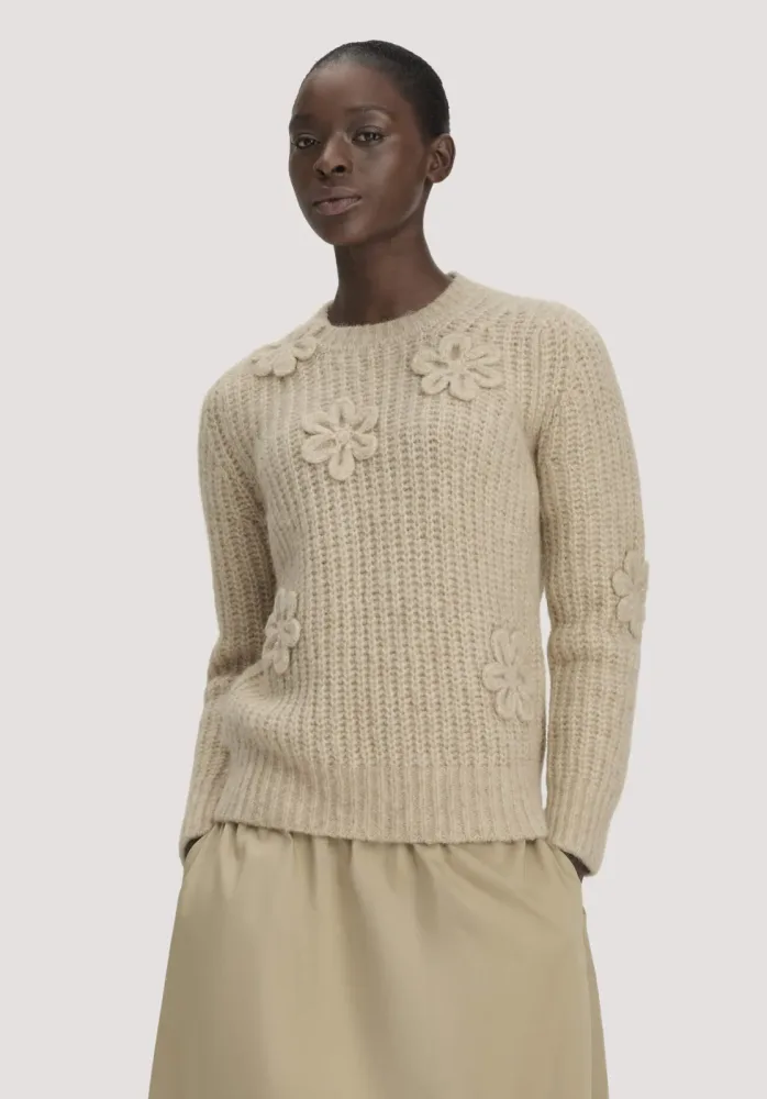 hessnatur Damen Strick Pullover Relaxed aus Alpaka mit Bio-Baumwolle - braun - Größe L