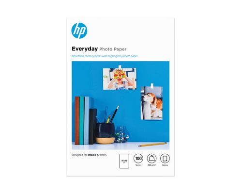 HP Normales Fotopapier glänzend 100 Blatt/10x15 cm