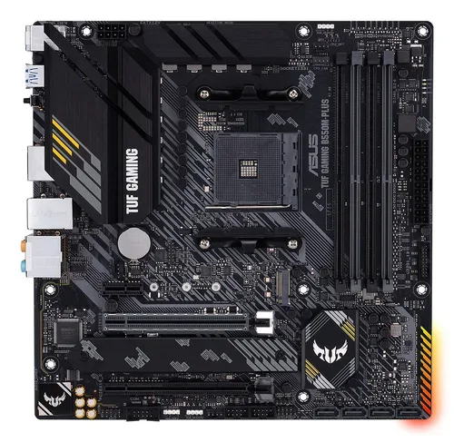 Asus TUF GAMING B550M-PLUS Mainboard Sockel (PC) AMD® AM4 Formfaktor (Details) Micro-ATX Mainboard-Chipsatz AMD® B550