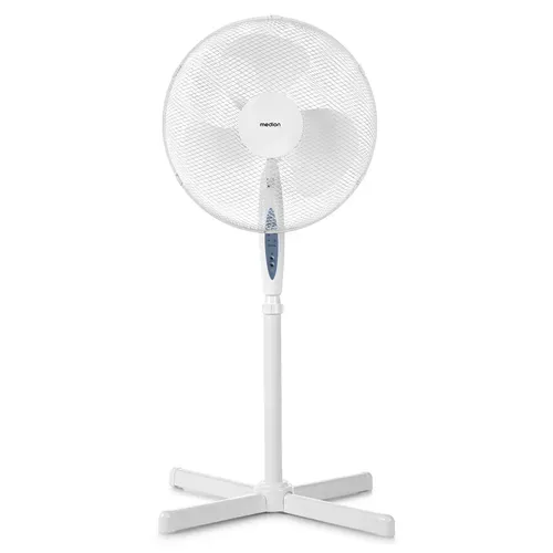 MEDION LIFE E10 SF Standventilator mit Fernbedienung (MD 18795), 3 Geschwindigkeitsstufen, verstellbarer Höhe, Schwenkfunktion, Timer-Funktion