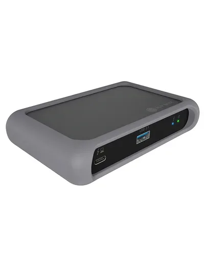 ICY BOX 4 Port Hub Thunderbolt4 Type-C IB-HUB801-TB4 85W PD Silicon Alu.Black